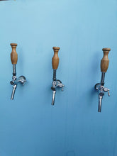 Load image into Gallery viewer, Turned Oak Recycled Tap Handles
